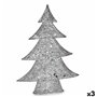 Figurine Décorative Sapin de Noël Métal Argenté 12 x 59