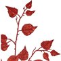 Branche Paillettes Rouge Plastique 42 x 73 x 3,5 cm (12 Unités)