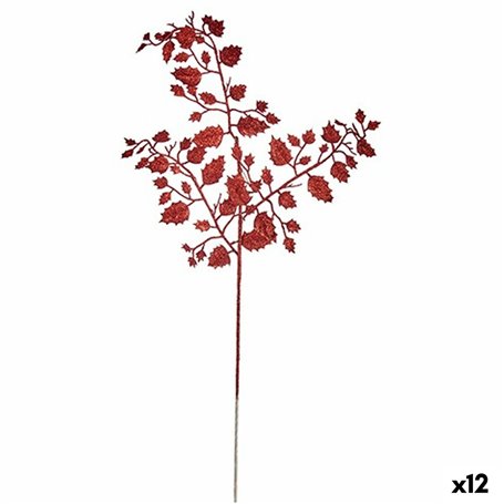 Branche Paillettes Rouge Métal Plastique 41 x 75 x 2