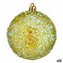 Lot de boules de Noël Vert Plastique 8 x 9 x 8 cm (12 Unités)