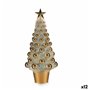 Figurine Décorative Sapin de Noël Doré polypropylène PET 16 x 37