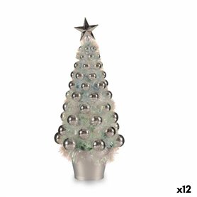 Figurine Décorative Sapin de Noël Argenté polypropylène PET 16 x 37