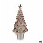 Figurine Décorative Sapin de Noël Rose polypropylène PET 16 x 37