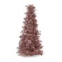 Figurine Décorative Sapin de Noël guirlande Blanc Rose polypropylène PET 18 x 31 x 18 cm (48 Unités)