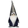 Figurine Décorative Gnome Blanc Noir Argenté Polyester Bois Sable 12 x 32 x 13 cm (24 Unités)