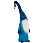 Figurine Décorative Gnome Bleu Blanc Argenté Polyester Bois Sable 20 x 100 x 25 cm (8 Unités)