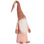 Figurine Décorative Gnome Blanc Rose Polyester Bois Sable 20 x 100 x 25 cm (8 Unités)