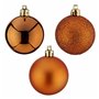 Lot de boules de Noël Orange 5 x 6 x 5 cm (48 Unités)