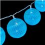 Guirlande lumineuse LED 6 x 6 x 200 cm Turquoise (18 Unités)