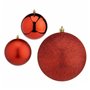 Lot de boules de Noël Rouge Plastique Ø 12 cm (6 Unités)