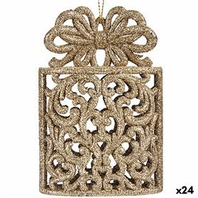 Décorations de Noël Boîte Cadeau champagne Plastique Paillettes 7