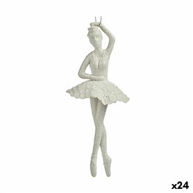 Décorations de Noël Ballerine Blanc Plastique Paillettes 6