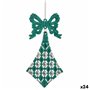 Décorations de Noël Lien Losanges Vert Plastique Paillettes 7