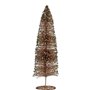 Sapin de Noël Paillettes champagne 10 x 40 x 10 cm (6 Unités)