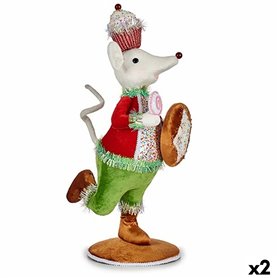 Figurine Décorative Souris 20 x 55 x 24 cm (2 Unités)