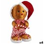 Figurine Décorative Biscuit Marron Rouge polystyrène 19 x 33 x 15 cm (4 Unités)