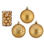 Lot de boules de Noël Doré PVC Ø 6 cm (4 Unités)