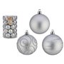 Lot de boules de Noël Argenté PVC Ø 6 cm (4 Unités)