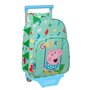 Cartable à roulettes Peppa Pig George Menthe 26 x 34 x 11 cm