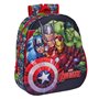 Cartable The Avengers Noir Rouge 27 x 33 x 10 cm