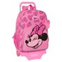 Cartable à roulettes Minnie Mouse Loving Rose 33 x 42 x 14 cm