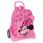 Cartable à roulettes Minnie Mouse Loving Rose 33 x 42 x 14 cm