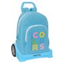 Cartable à roulettes Benetton Spring Bleu ciel 30 x 46 x 14 cm