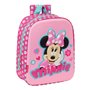 Sac à dos enfant 3D Minnie Mouse Rose 22 x 27 x 10 cm