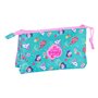 Trousse Fourre-Tout Triple My Little Pony Magic Rose Turquoise 22 x 12 x 3 cm