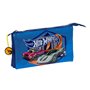 Trousse Fourre-Tout Triple Hot Wheels Sonny Blue marine 22 x 12 x 3 cm