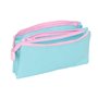 Trousse Fourre-Tout Triple Munich Heaven Bleu ciel 22 x 12 x 3 cm