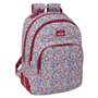 Cartable Nait Nait Flowers Bordeaux 32 x 42 x 15 cm