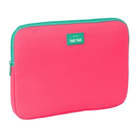 Housse d'ordinateur portable Nait Nait Rosa fluor Rose 34 x 25 x 2 cm