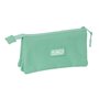 Trousse Fourre-Tout Triple Munich Basic Turquoise 22 x 12 x 3 cm