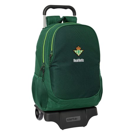 Cartable à roulettes Real Betis Balompié Vert 30 x 43 x 14 cm