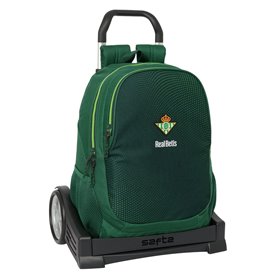 Cartable à roulettes Real Betis Balompié Vert 32 x 43 x 14 cm