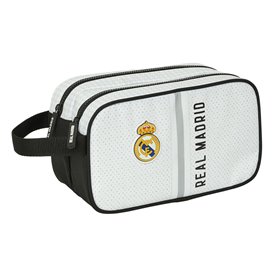 Nécessaire de Voyage Real Madrid C.F. Blanc Gris Sportif 26 x 15 x 12.5 cm