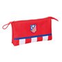 Trousse Fourre-Tout Triple Atlético Madrid Rouge 22 x 12 x 3 cm