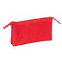 Trousse Fourre-Tout Triple Atlético Madrid Rouge 22 x 12 x 3 cm