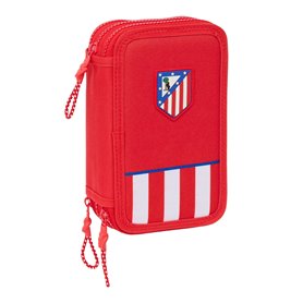 Pochette à crayons triple Atlético Madrid Rouge 12