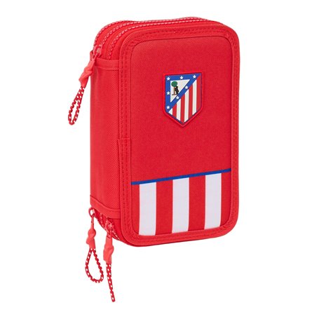 Pochette à crayons triple Atlético Madrid Rouge 12