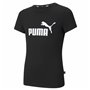 T shirt à manches courtes Enfant Puma Ess Logo G Noir