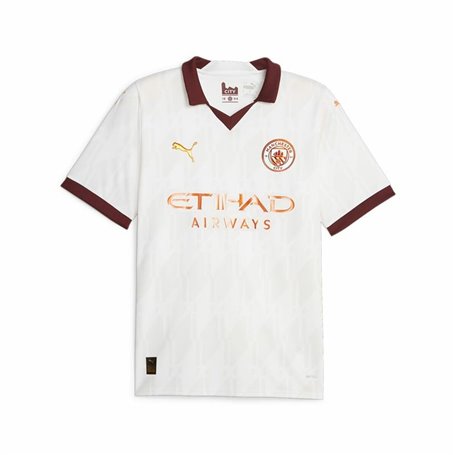 Maillot de Football à Manches Courtes pour Homme Puma  Manchester City Away Blanc