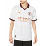 Maillot de Football à Manches Courtes pour Homme Puma  Manchester City Away Blanc