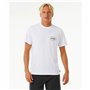 T-shirt à manches courtes homme Rip Curl Stapler  Blanc