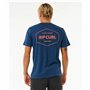 T-shirt à manches courtes homme Rip Curl Stapler  Bleu