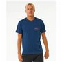 T-shirt à manches courtes homme Rip Curl Stapler  Bleu