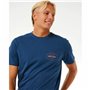 T-shirt à manches courtes homme Rip Curl Stapler  Bleu