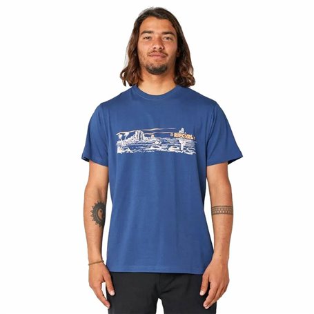 T-shirt à manches courtes homme Rip Curl Paradise Land Bleu