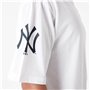 T-shirt à manches courtes homme New Era Graphic New York Yankees Blanc